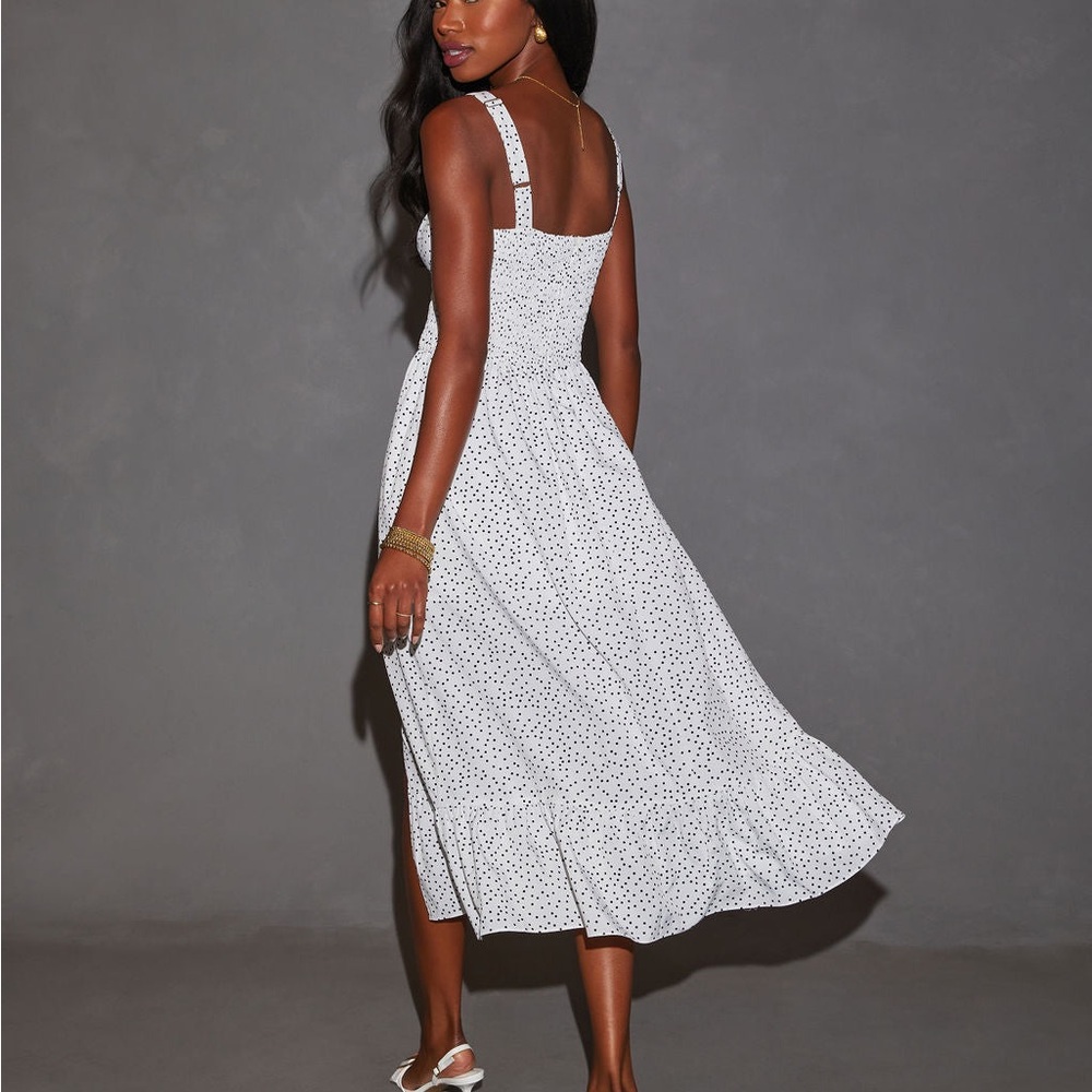 Vici Polka Dot Corset Midi Dress - Picture 3 of 4
